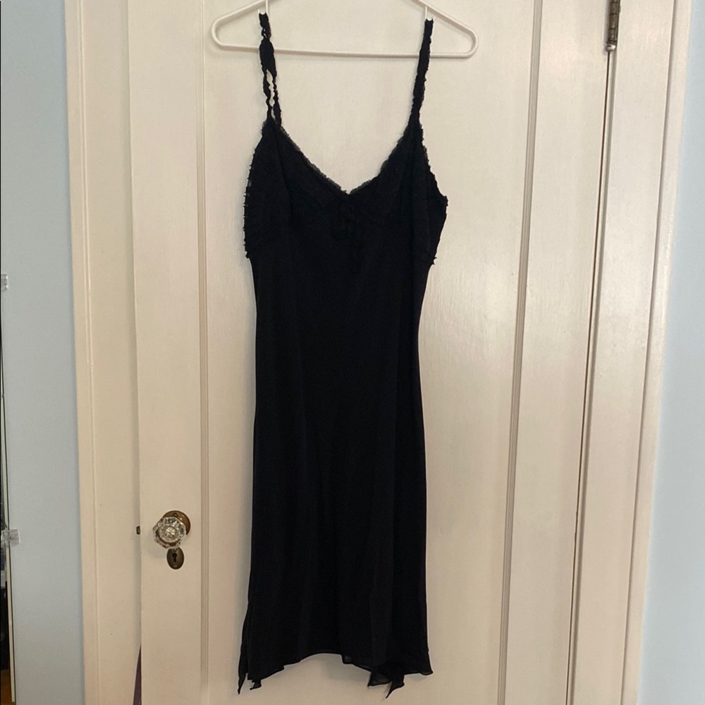 Max Studio Silk Black Dress